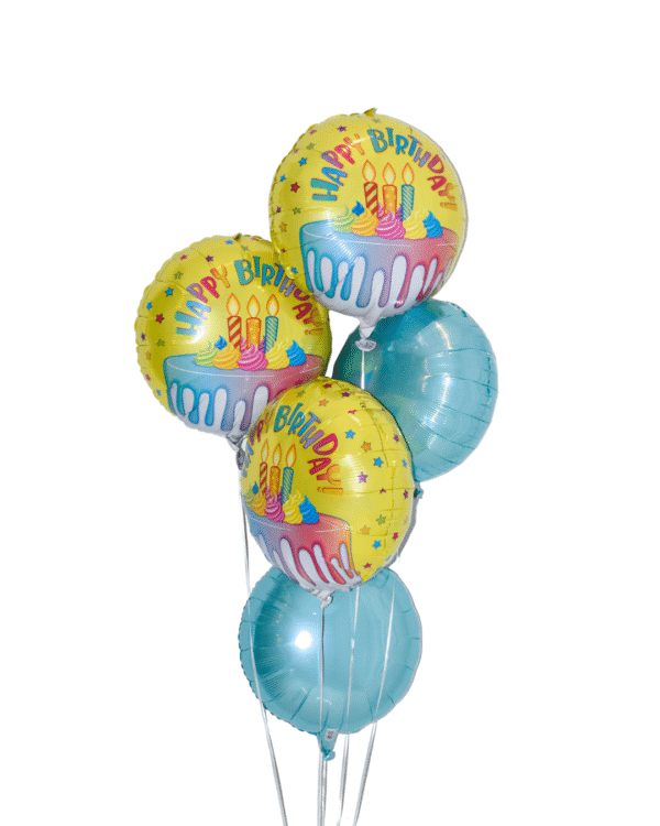 Colorful Cake Balloon arrangement size petite