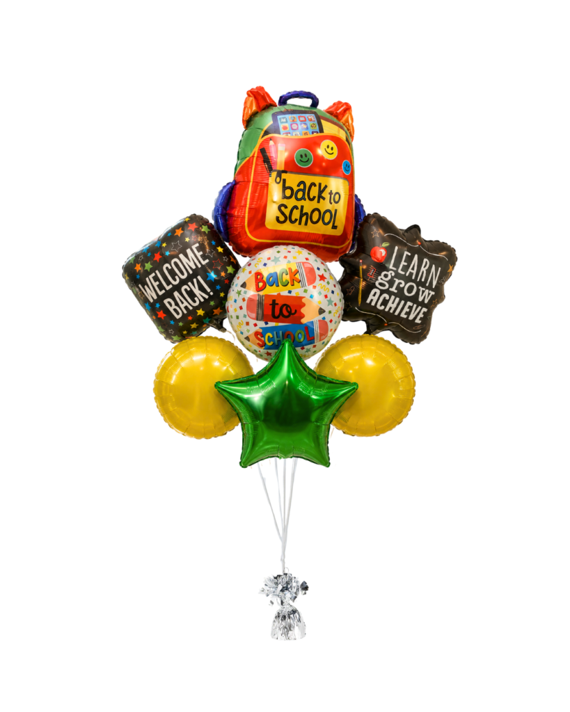 Bookbag balloons back to school