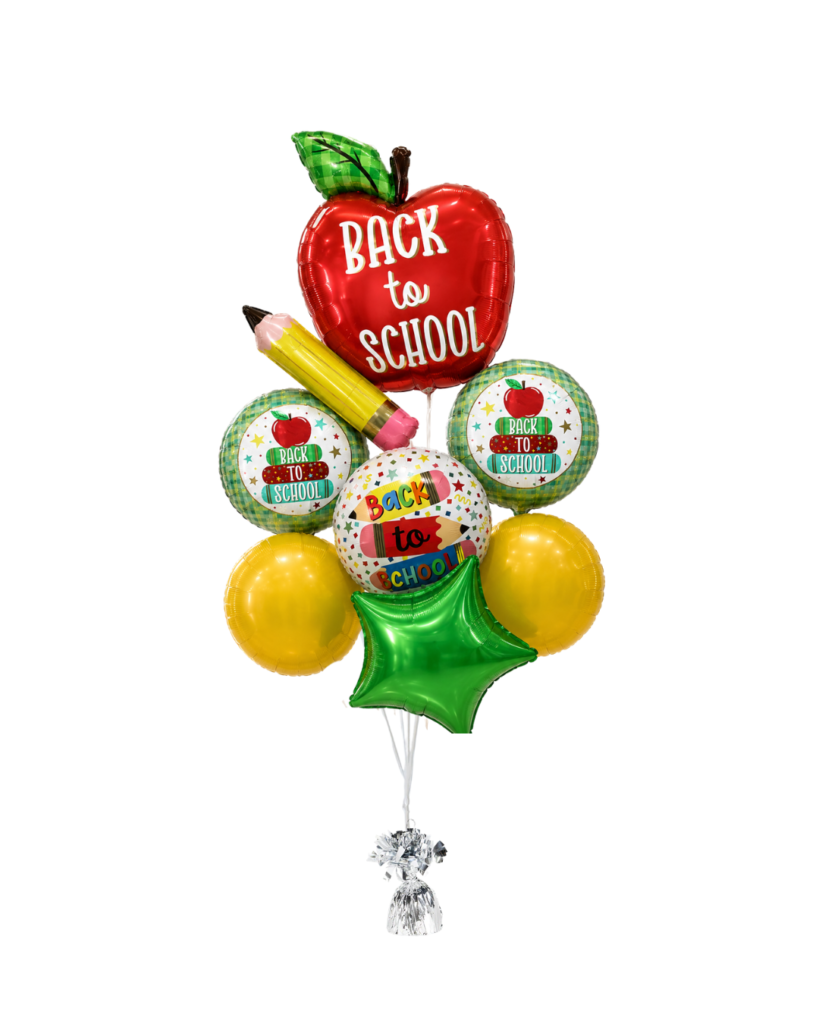 Apple Balloon Back to school and pencil 2