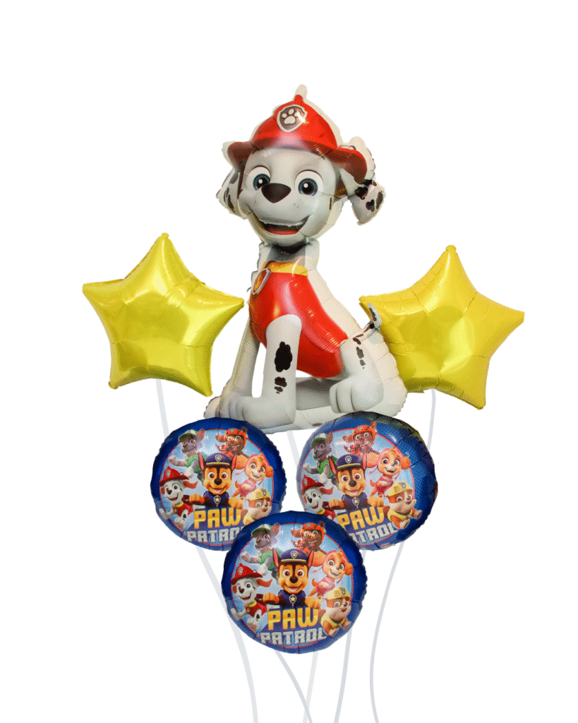 Firefighter Pup Birthday Balloon Bundle