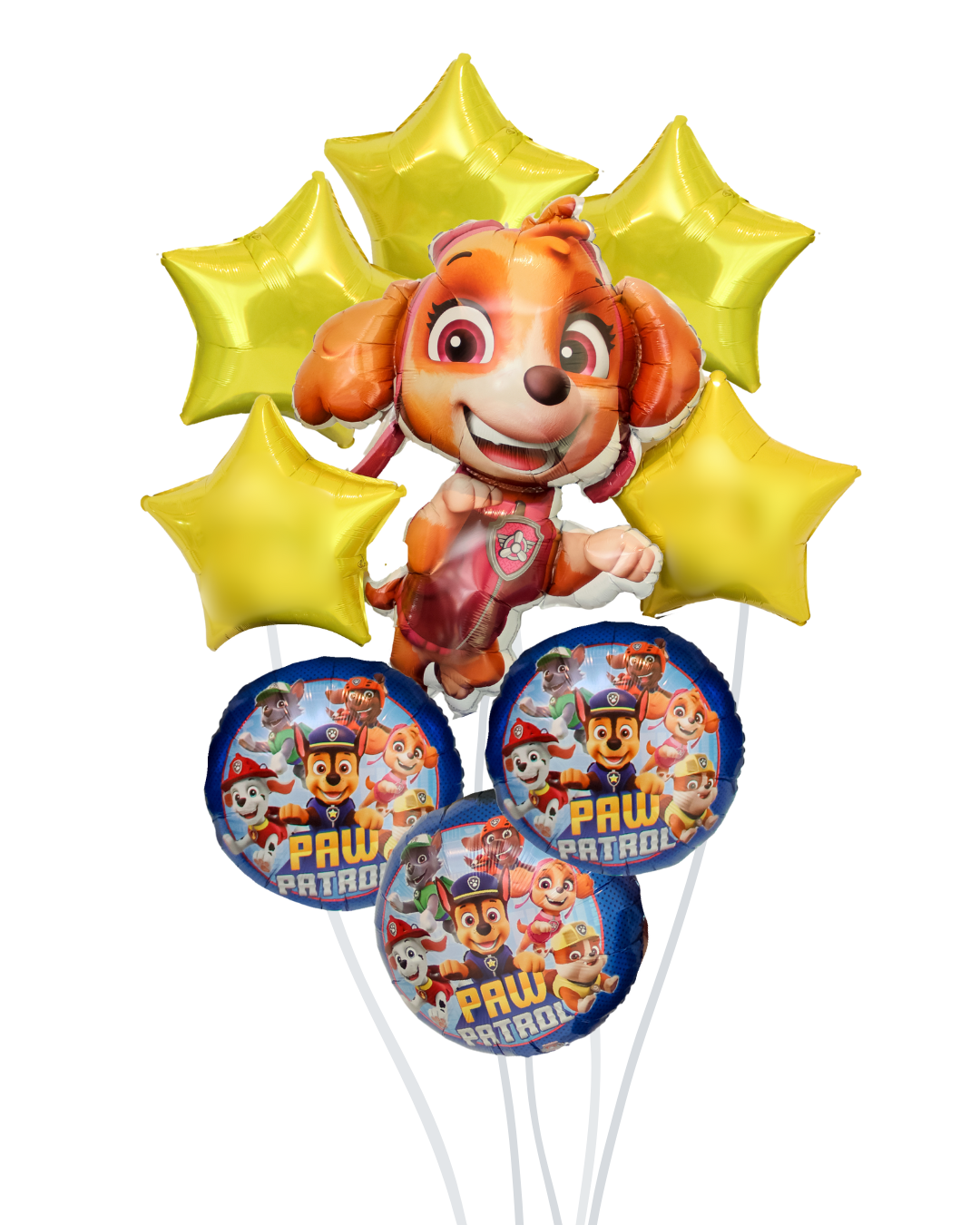 Flying Rescue Pup Party Balloon Bouquet