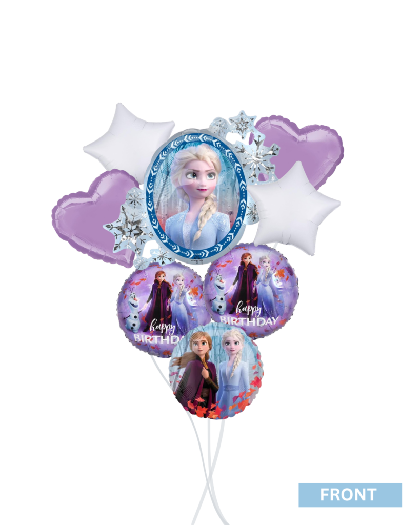 Snow Princess Balloons and Snowman