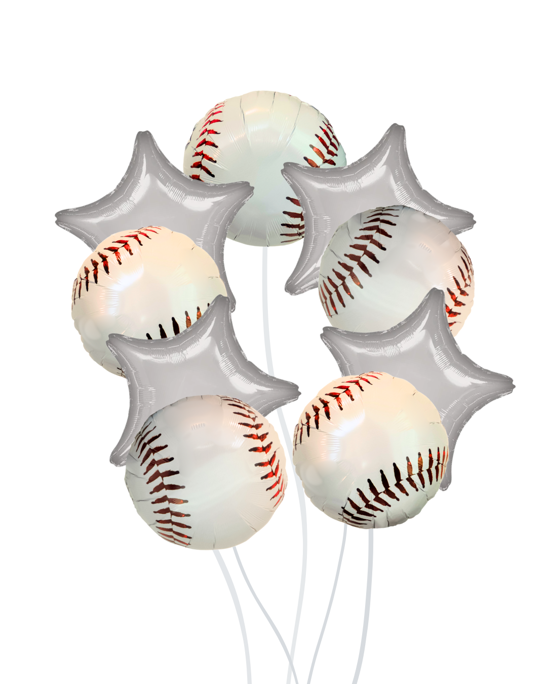 Baseball Silver Star Balloon Bouquet