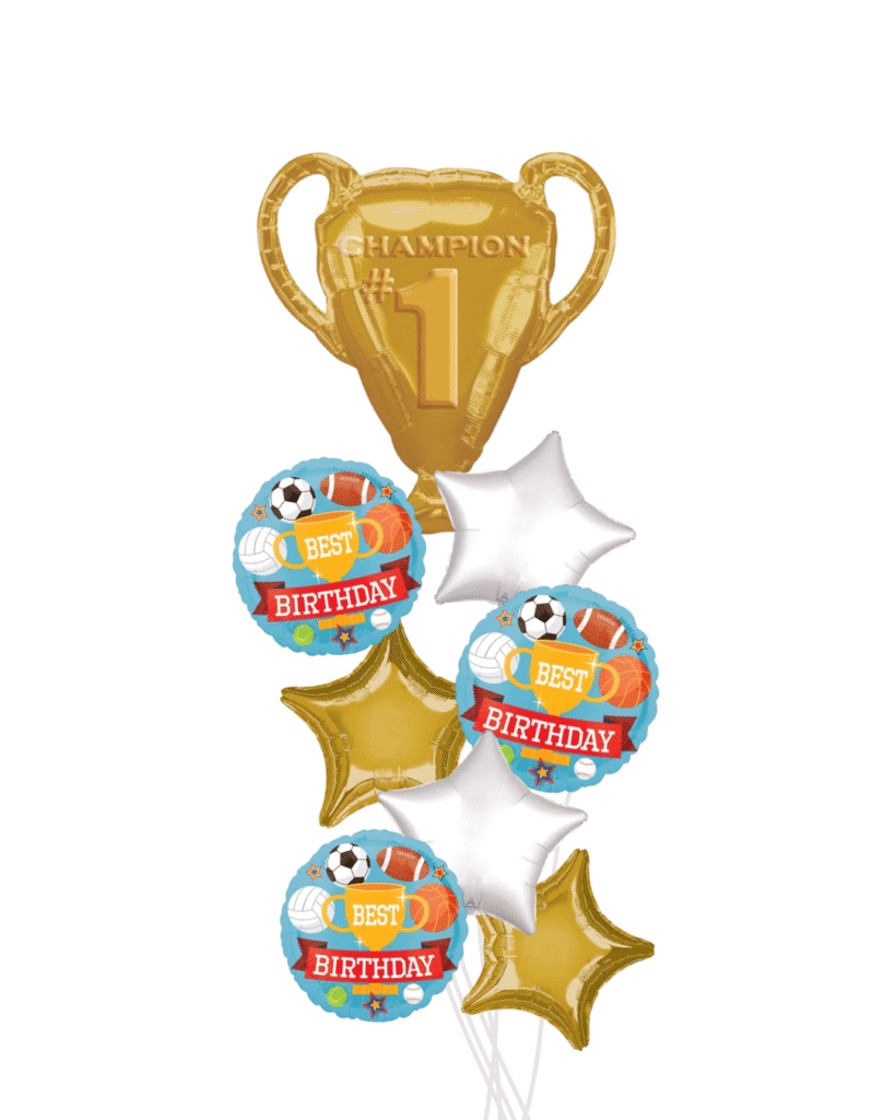All Sports Bouquet Champion Trophy balloons