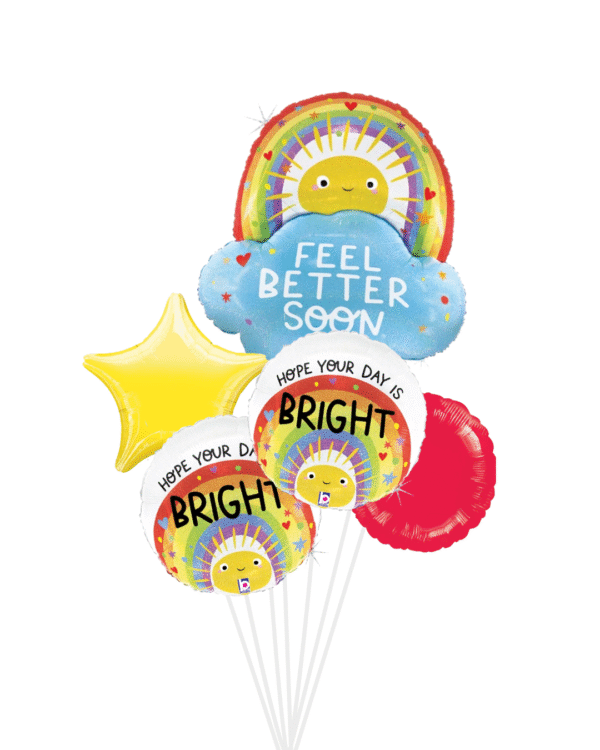 Feel better soon balloon arrangement