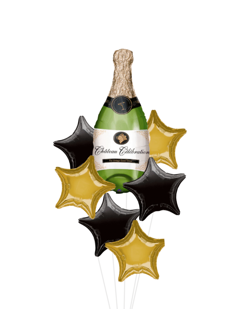 Champagne Celebration Balloon Bouquet