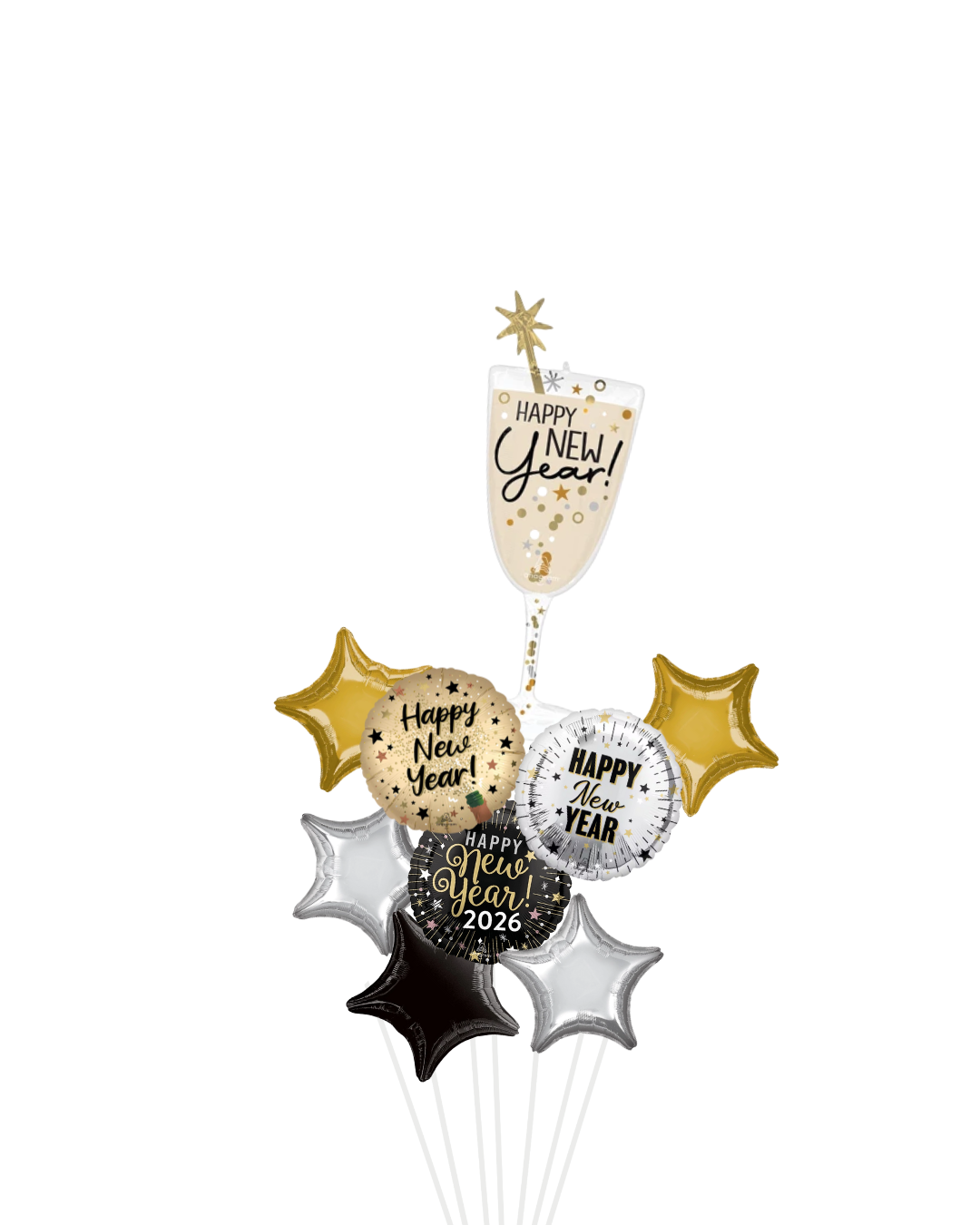 Champagne Flute Balloon Arrangement