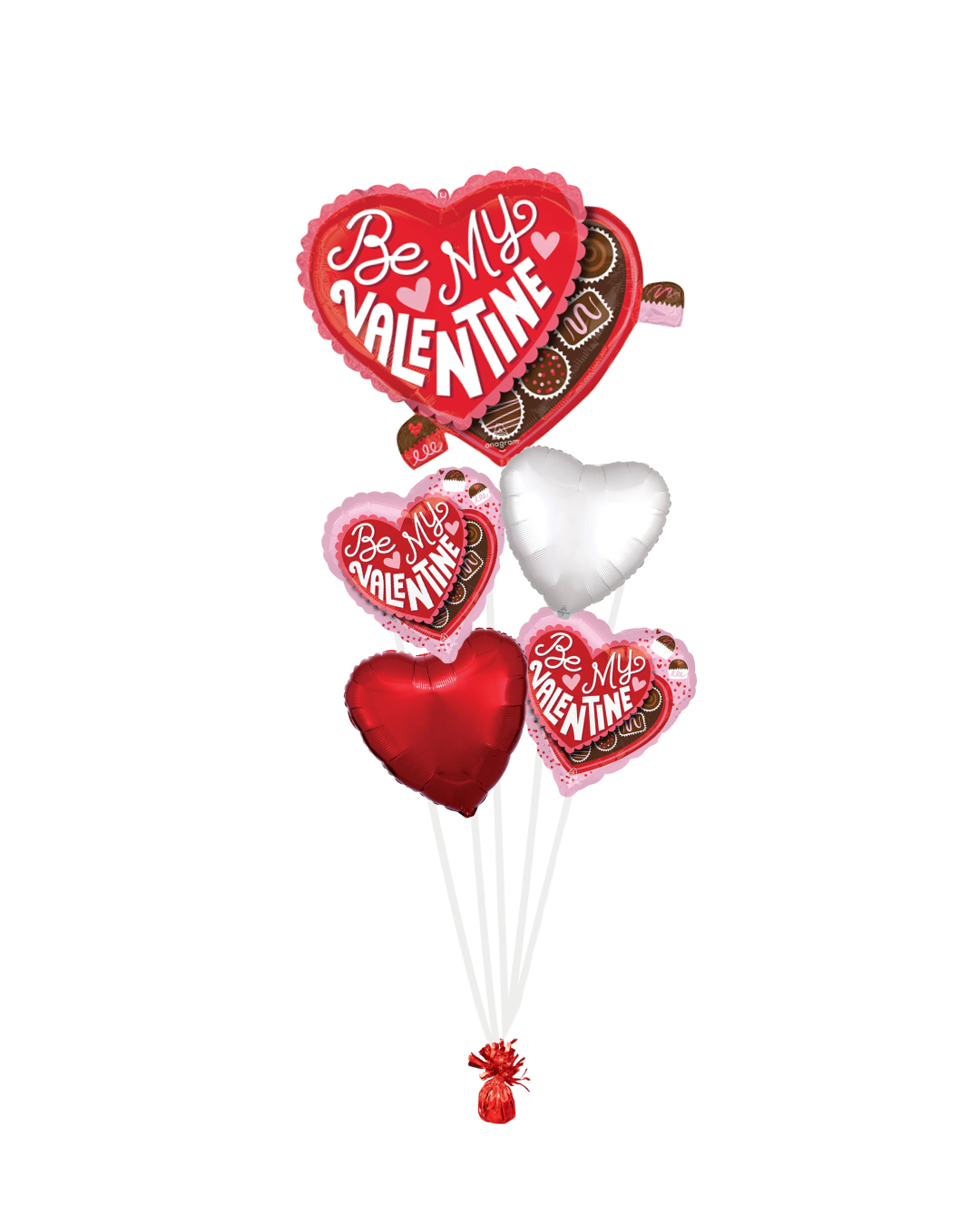 Be My Valentine Heart Balloon Bouquet - Image 2
