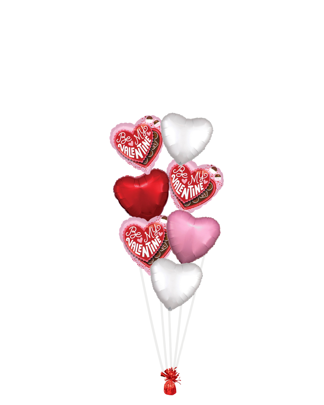 Be My Valentine Heart Balloon Bouquet - Image 3