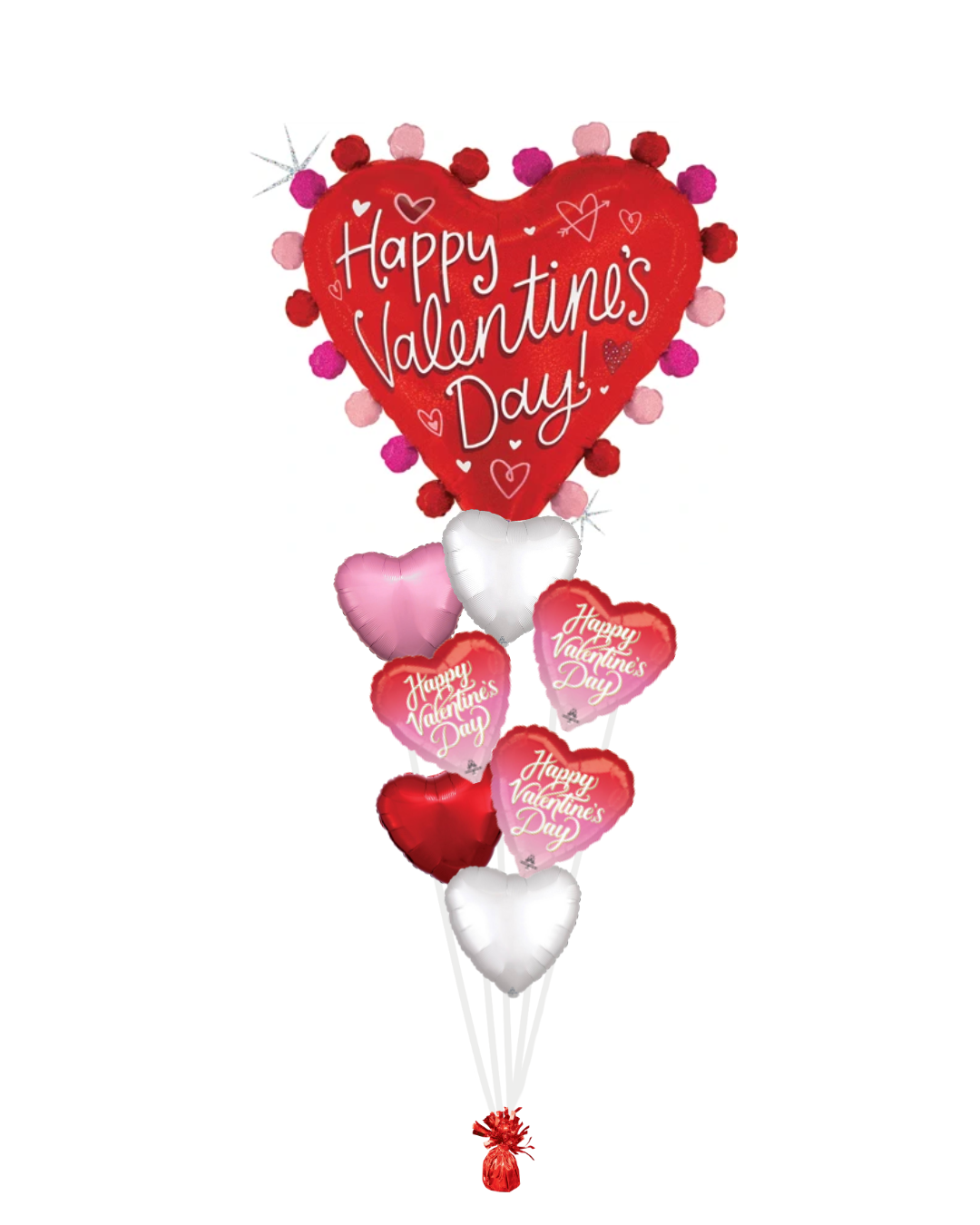 💖 Heartfelt Valentine Balloon Bouquet