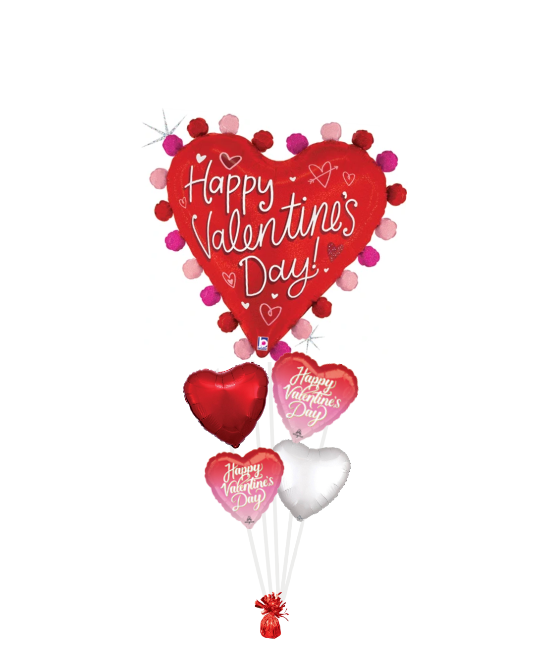 💖 Heartfelt Valentine Balloon Bouquet - Image 2
