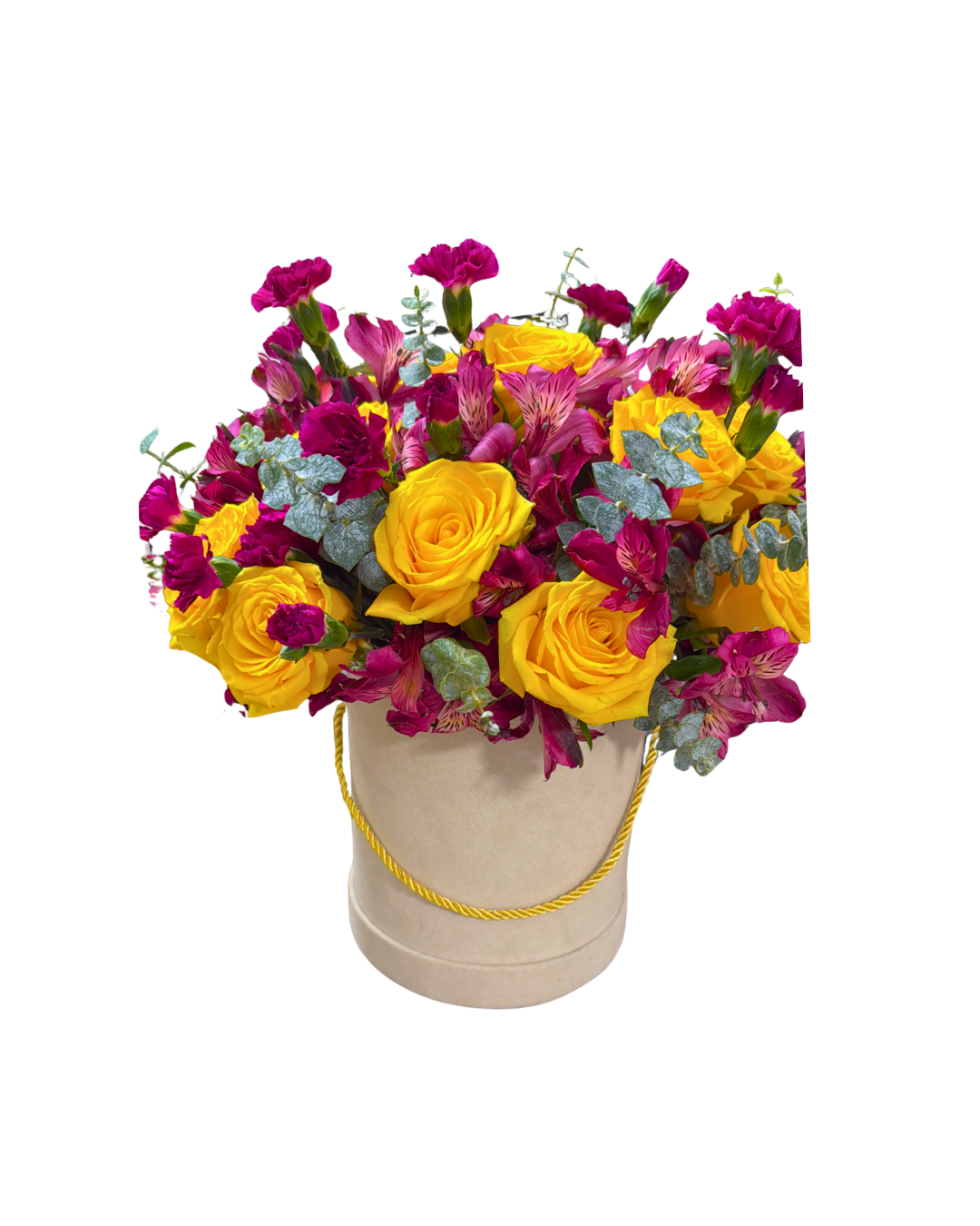 💛 Bold Love 20 Rose & Heart Balloon Bouquet - Image 2