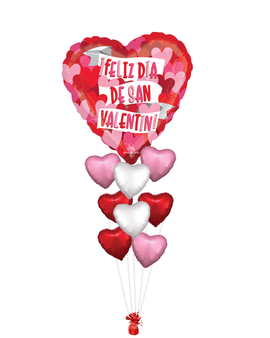 Spanish San Valentin Balloon Bouquet