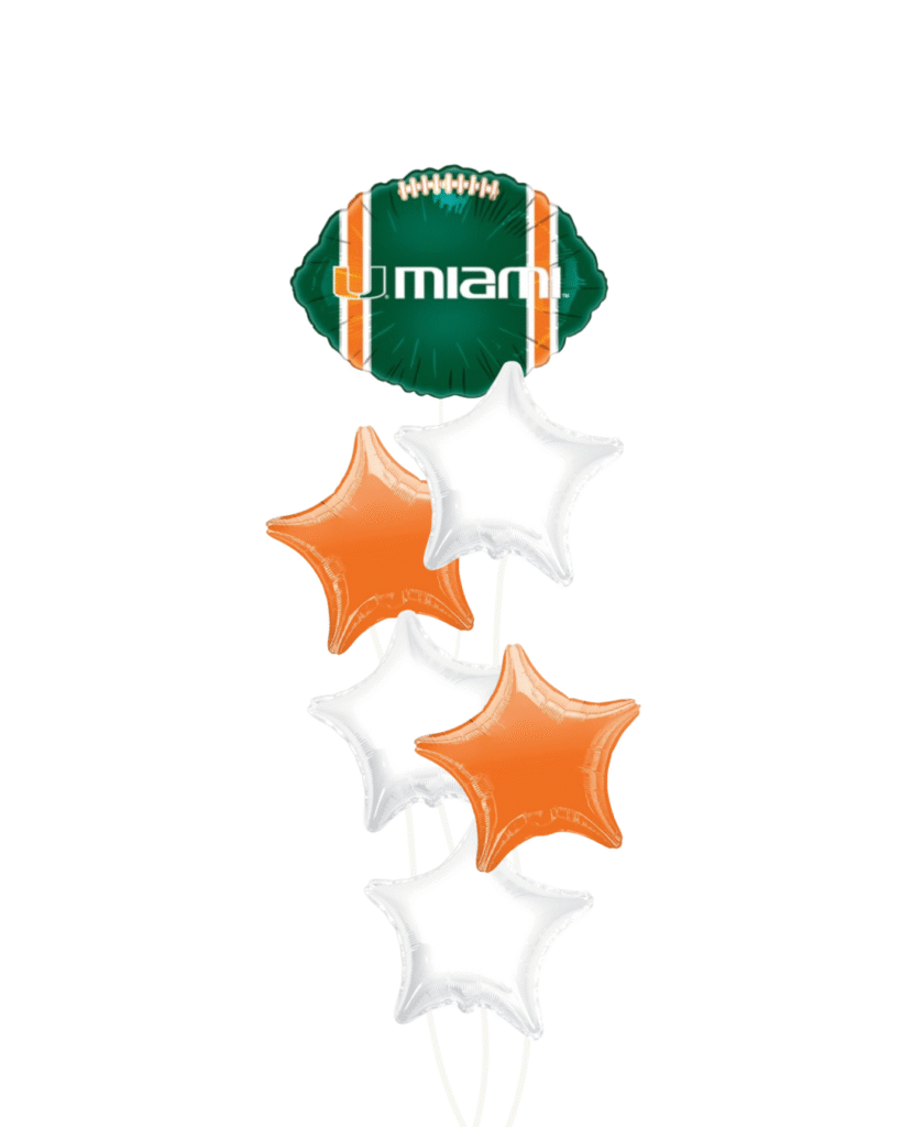 University of Miami balloons