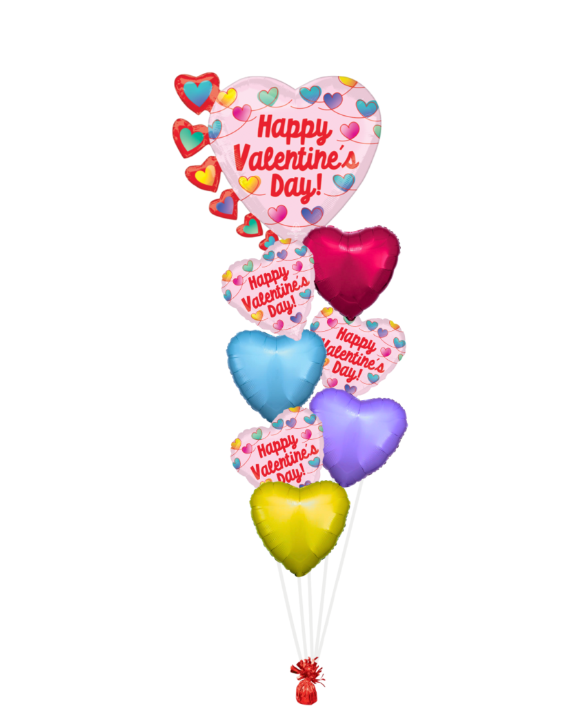 Valentine's Day balloon pink and colorful