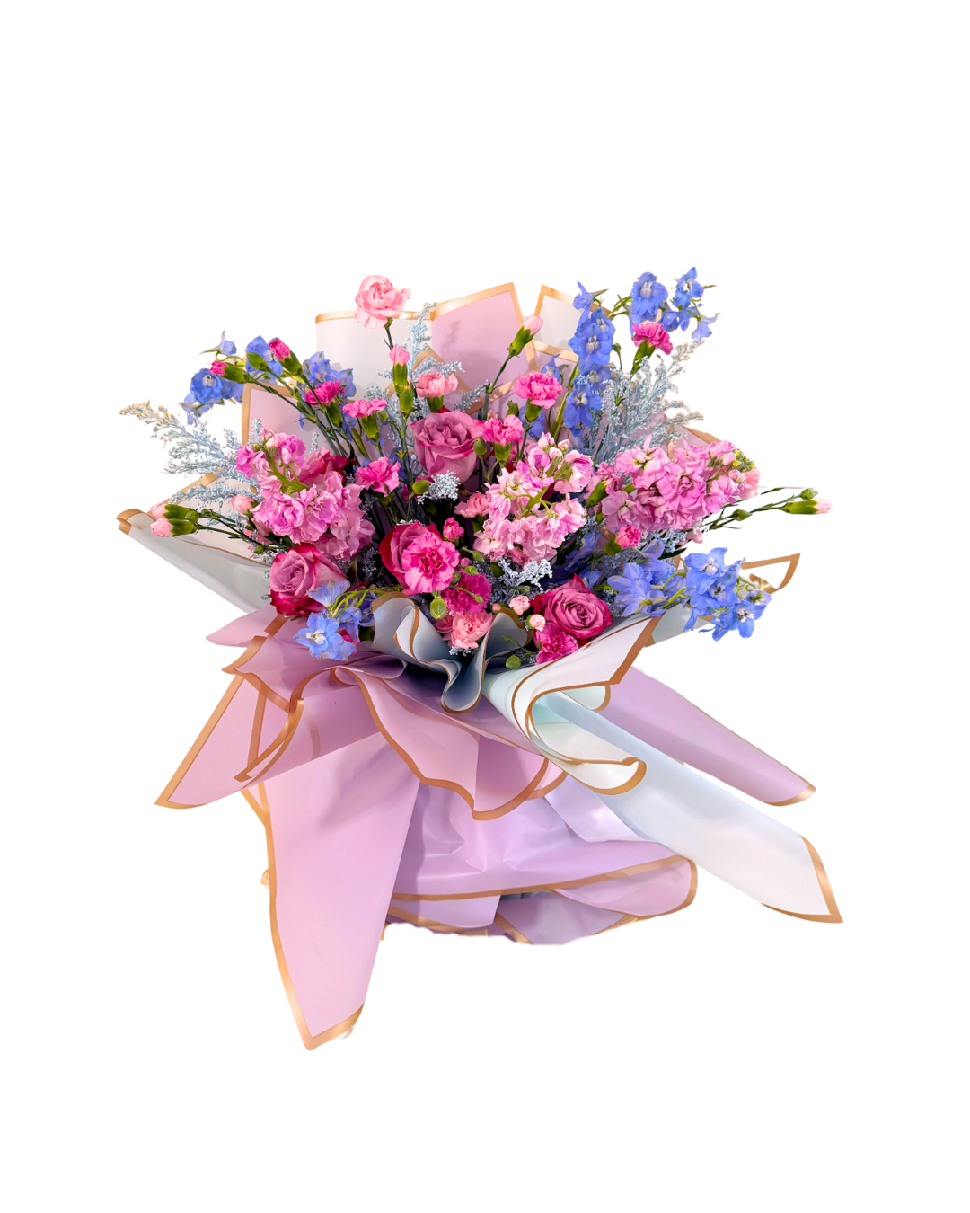 Blush Heart Floral & Balloon Gift Set - Image 2